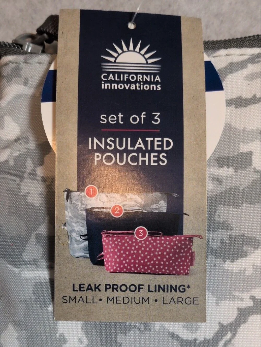 Insulated Snack Pouches Set of 3 California Innovations